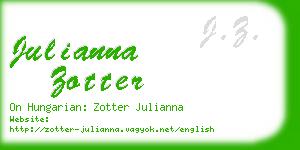 julianna zotter business card